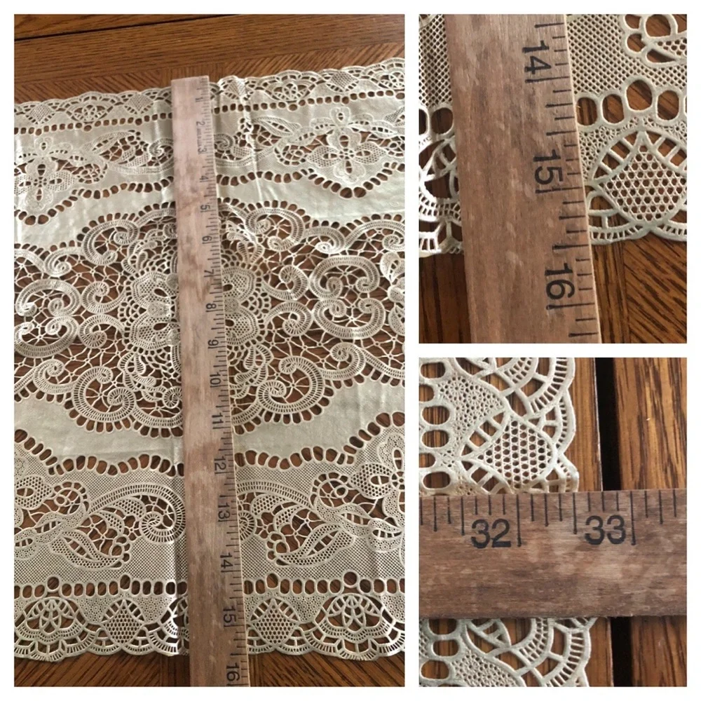 Vintage Wipeable Lace Table Runner
